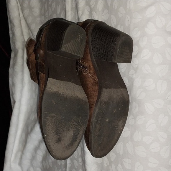 Massini Alexandra Brown Side Zipper Ankle Boots Size 10 - Picture 9 of 14